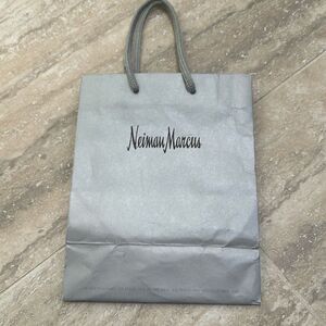 Neiman Marcus silver shopping bag